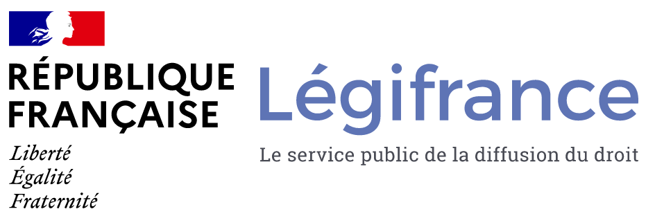 Légifrance, le service public de la diffusion du droit.